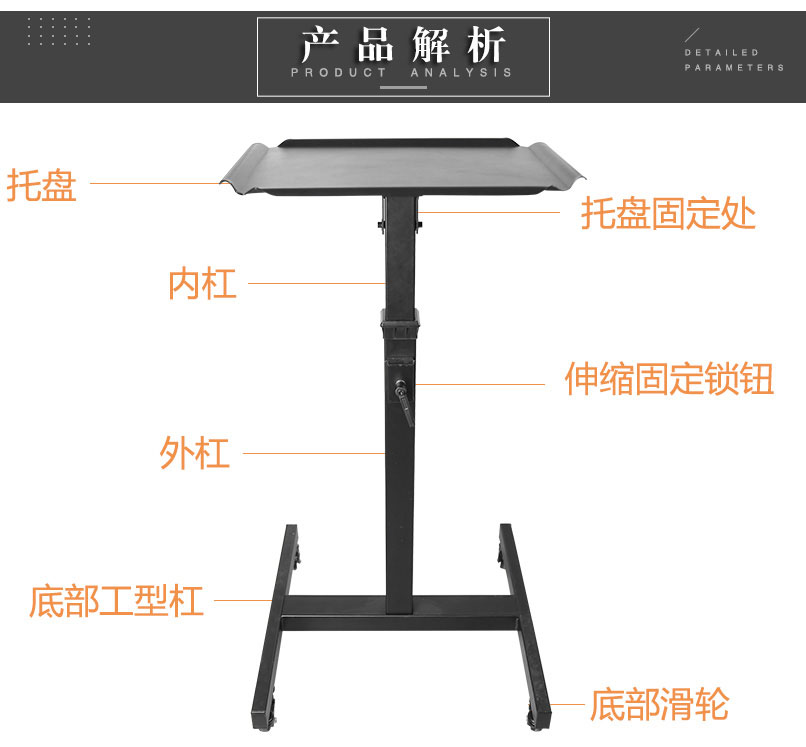 投影機(jī)移動推車產(chǎn)品構(gòu)成解析